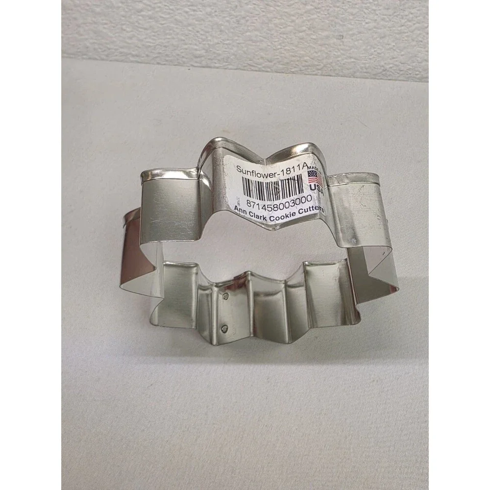 Ann Clark Sunflower Cookie Cutter, 3-1/4” Made in Usa Kitchen Tool Baking NWT